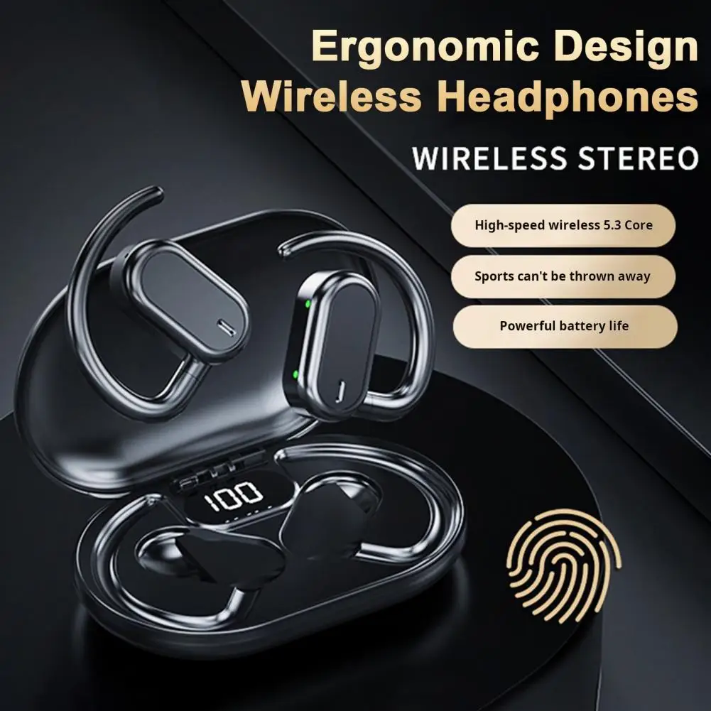 Uninterrupted Audio Streaming Headphones Headset Premium Wireless Earbuds with Intelligent Noise Cancellation Touch Control