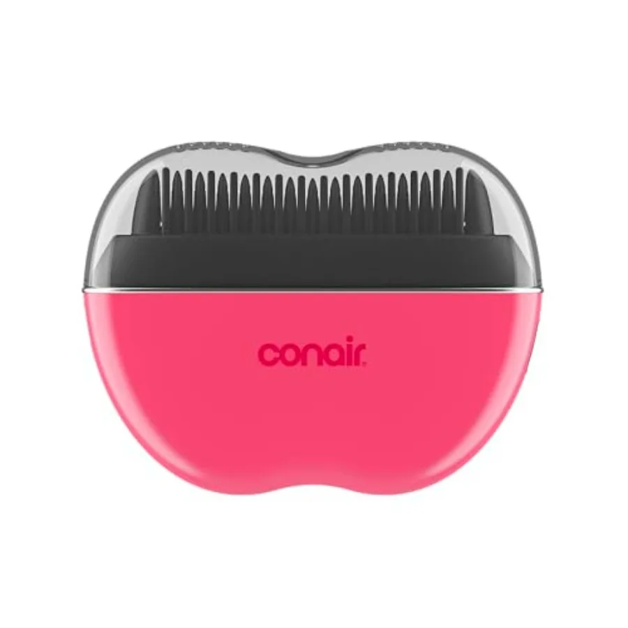 

Cordless Heated Brush Portable Ceramic Ionic Smoothing Brush for Frizz Control and Shine Rechargeable 2 Heat Settings Travel-Fr