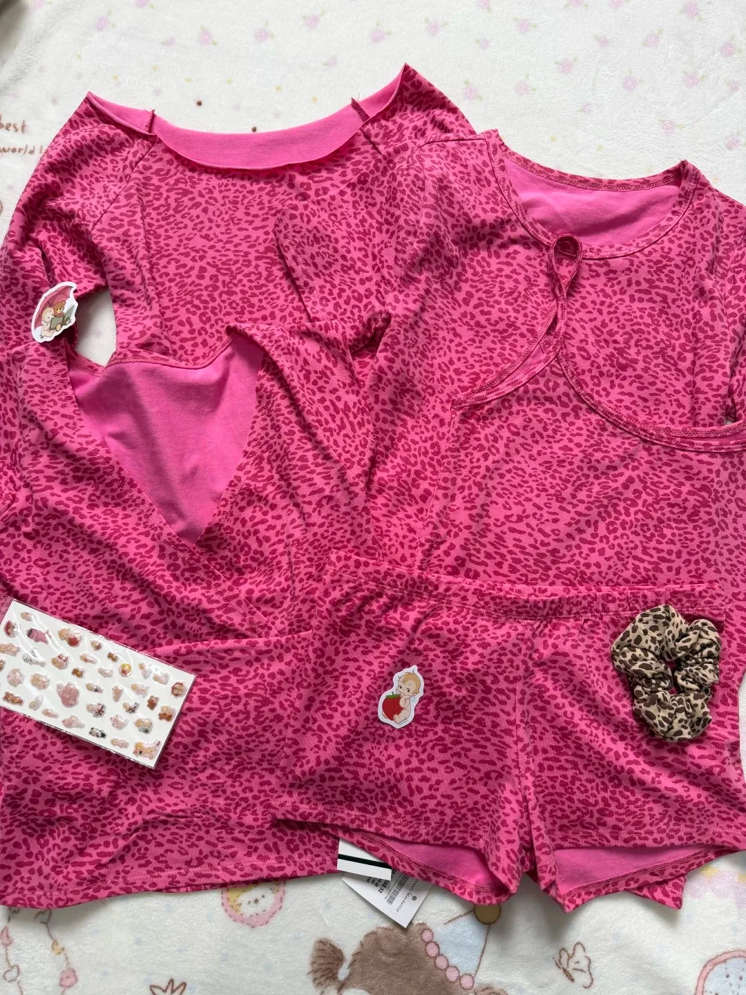 Collection Leopard Print T-shirts Women Sweet Streetwear Cotton Slim Small Flying Sleeves Vests American Vintage Simple Tops Y2K