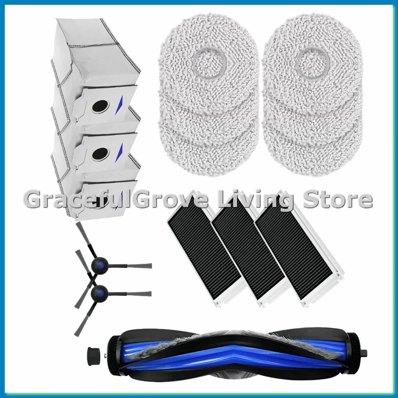 

For Debot N30 Omni/N30 Pro Omni Robot Vacuum Accessories Main Side Brush Hepa Filter Rag Dust Bag Parts-ABFB