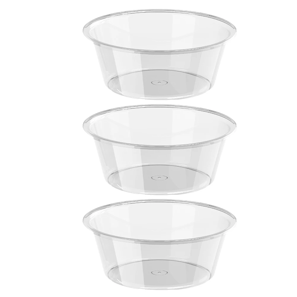 

3pcs Transparent Kids Wash Basin Face Foot Soaking Tub Multifunctional Plastic Small Laundry Dish Water Basin Baby Bottle
