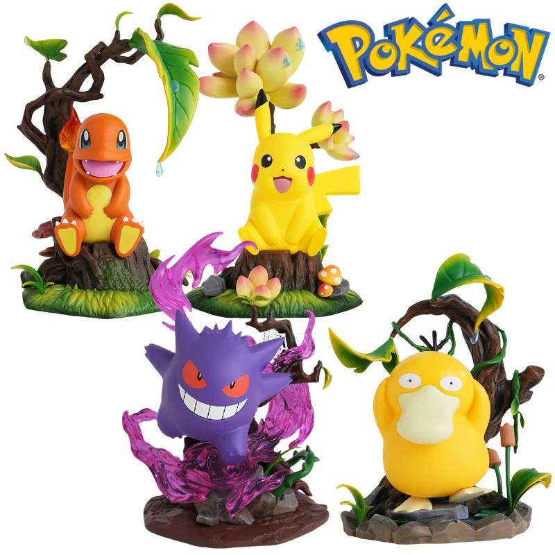 morstorm-pokemon-pocket-monsters-gengar-pikachu-psyduck-charmander-action-figure-anime-doll-collection-toy-desktop-ornament-gift