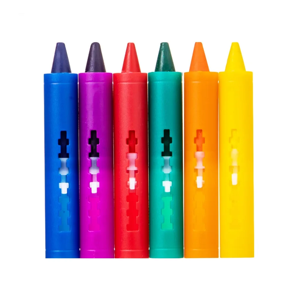 

6Pcs Creative Erasable Bathroom Crayon Washable Multicolor Graffiti Bathing Crayons