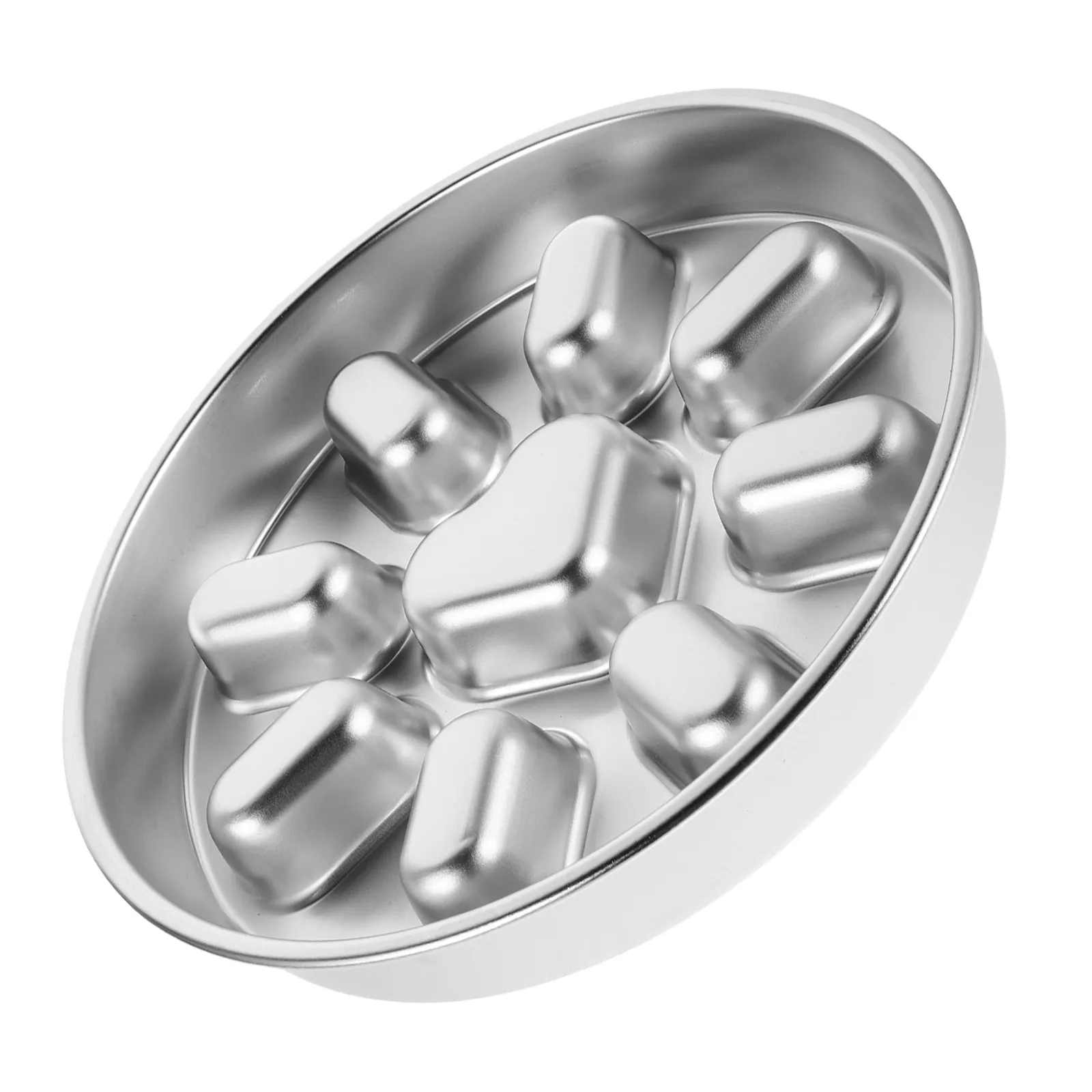 Pet Feeding Feeder Food Dog Bowl Water Halloween Christmas New Year Dog Slow Bowl Dogs Slow Eating Bowl Metal