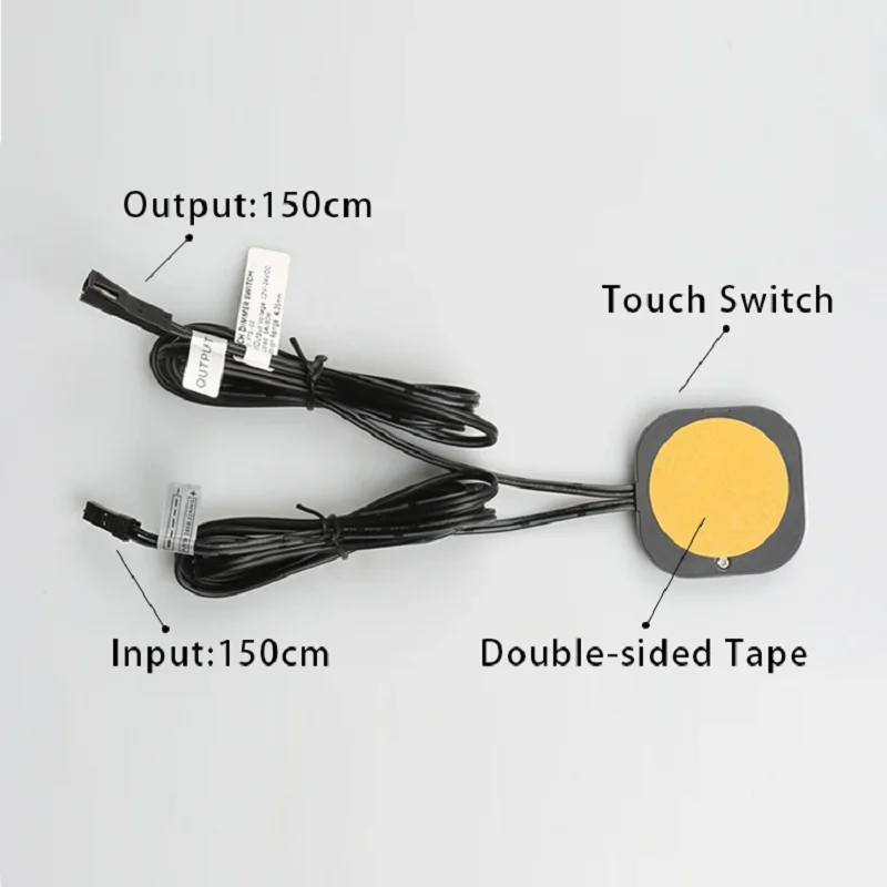 Interruttore sensore scheda legno penetrante da 25mm sensore tattile LED 12V 24V 5A 60W interruttore tattile controllato da foto