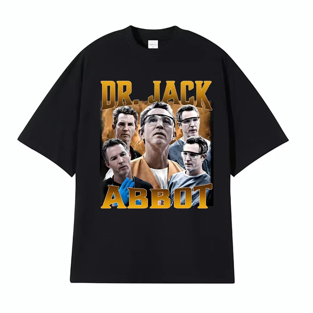 Vintage Dr. Abbott Comfort Medical Drama TV Character Graphic T-shirts Men's Clothing Fashion Tee Shirt Man Short Sleeve T Shirt