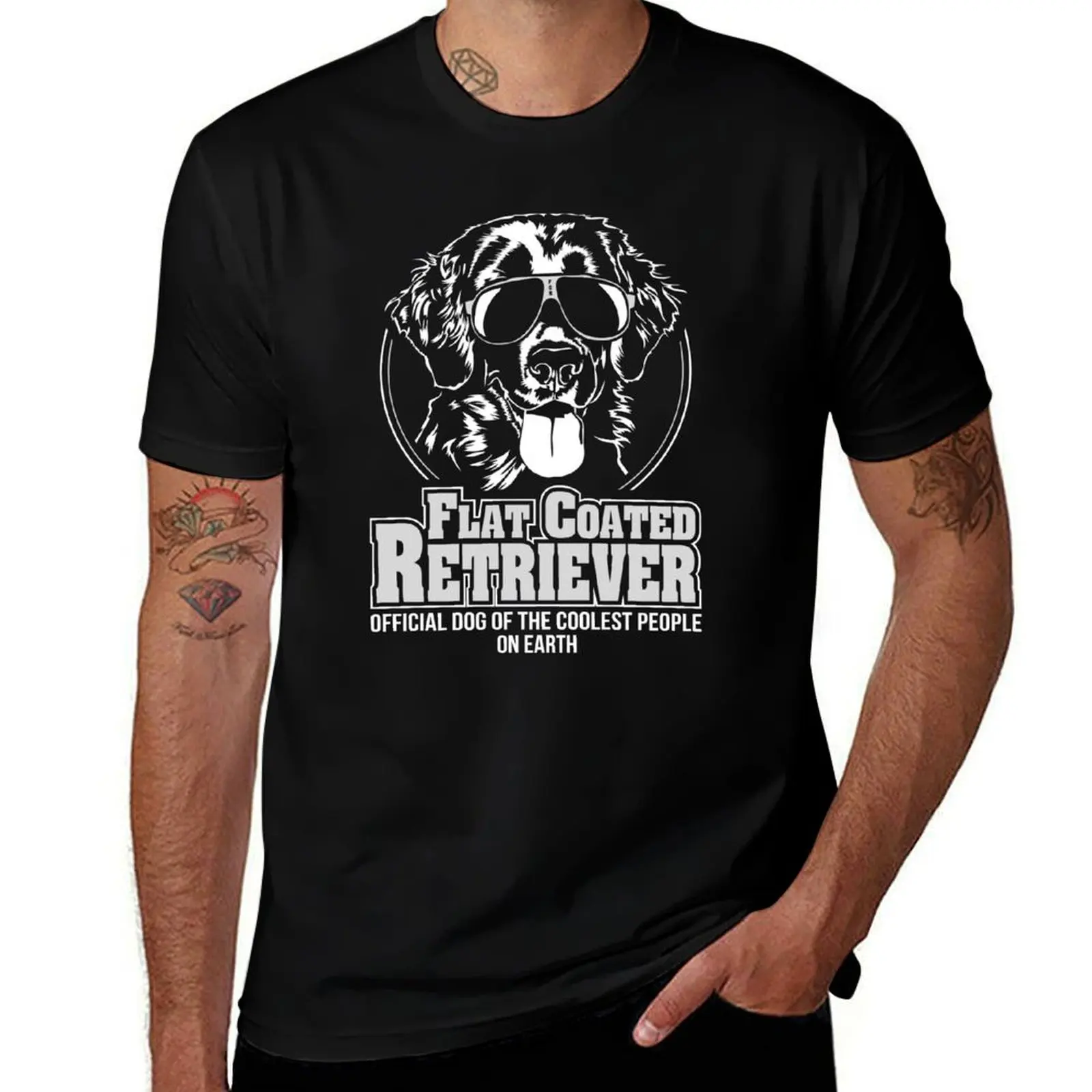 FLAT COATED RETRIEVER coolest people dog saying T-Shirt Simple Print Design T-Shirt
