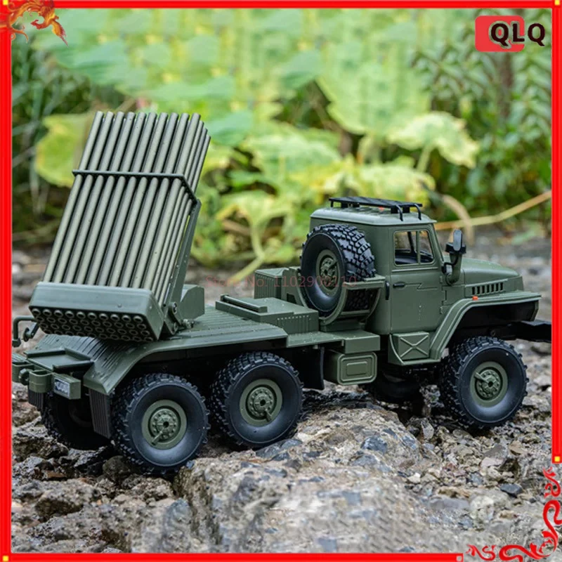 

WPL B36-2 RC Car Military 6x6 Truck Model with BM-21 Rocket Launcher Retro Warm-Toned Headlights for Collectors And Enthusiasts