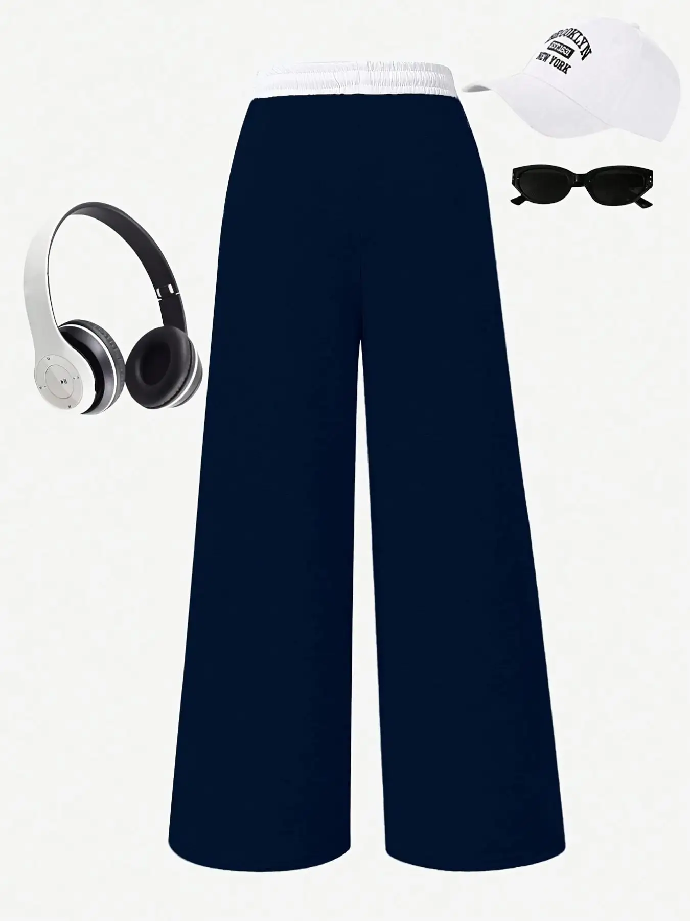 Girls' Summer and Autumn Casual Pants, Loose Casual Sports Pants for Teenage Girls, Fashionable Loose Casual Pants, Solid Color Sports Pants Suitable for Girls Aged 5-13, Stylish Versatile Clothing