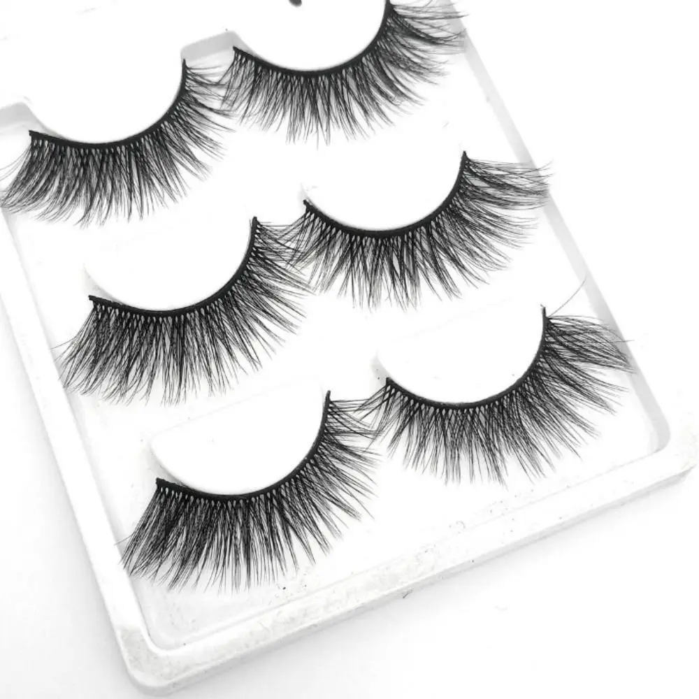 อายไลเนอร์แม่เหล็กดูดขนตาปลอมยาวนานReusableกาวฟรีขนตาปลอมFluffyแต่งหน้าFull Cluster Eyelashes