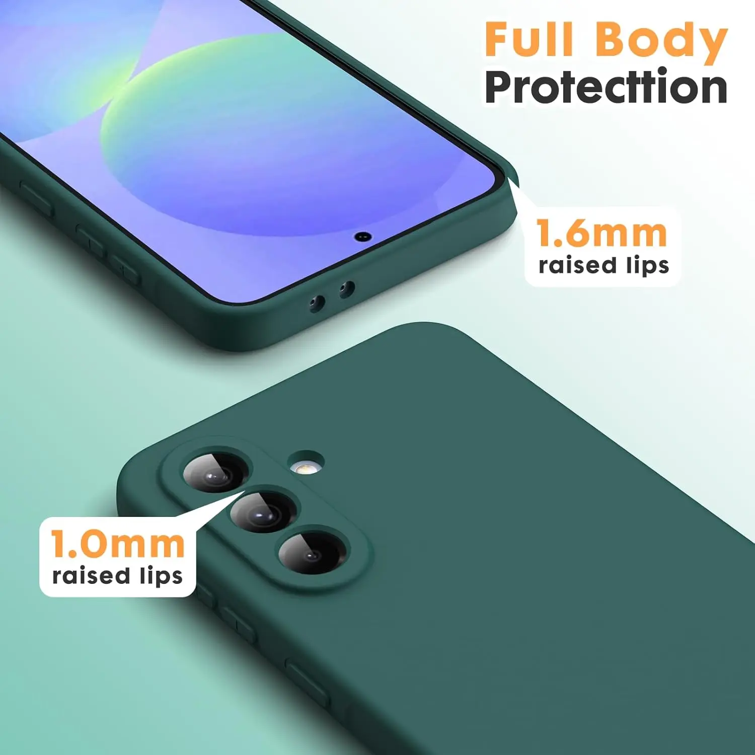Original Liquid Silicone Case For Samsung Galaxy A56 A55 A35 A34 A54 A15 A53 A73 A23 A32 A52 A16 A26 A36 4G 5G Full Cover Soft - náhled 4