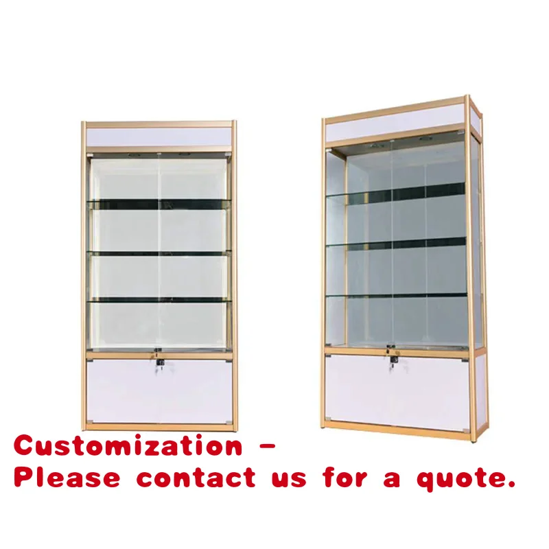 Customize.Aluminum Alloy Durable Cabinet Hot Sale with Glass Door Durable Aluminum Alloy Display Shelf