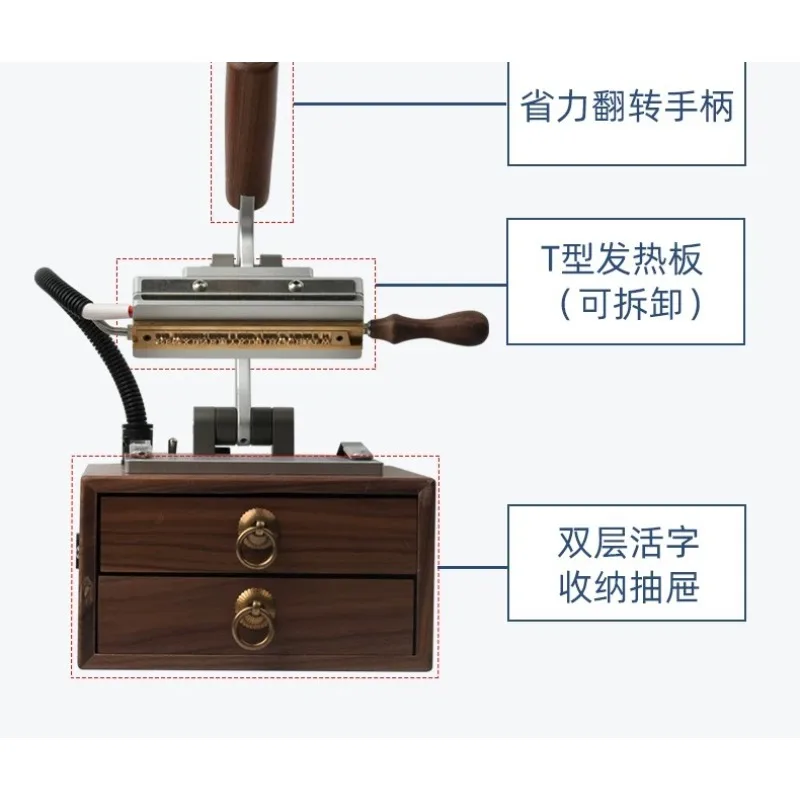 Bags Logo Leather Heat Press  Digital Hot Gold Foil Stamping for Plastic  Wood  Paper Cards & Letter Stamp