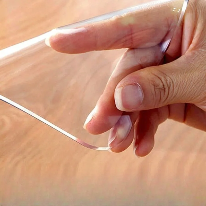 1 PCS  Transparent PVC Table Mat Waterproof Oilproof Table Cover Desk Pad Tabletop Protector For Dining Coffee Table