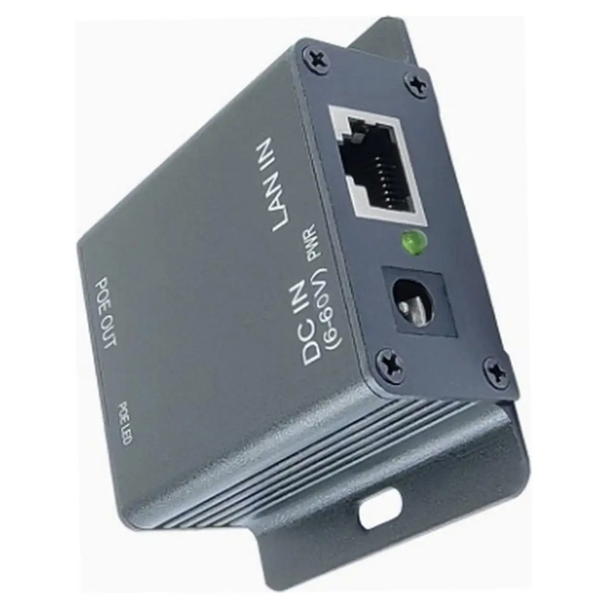 Gigabit POE Injector MAX30W Active POE 6-60Vdc in 48Vdc POE Out Support Solar,Adapter,Portable Charger Power Feeding