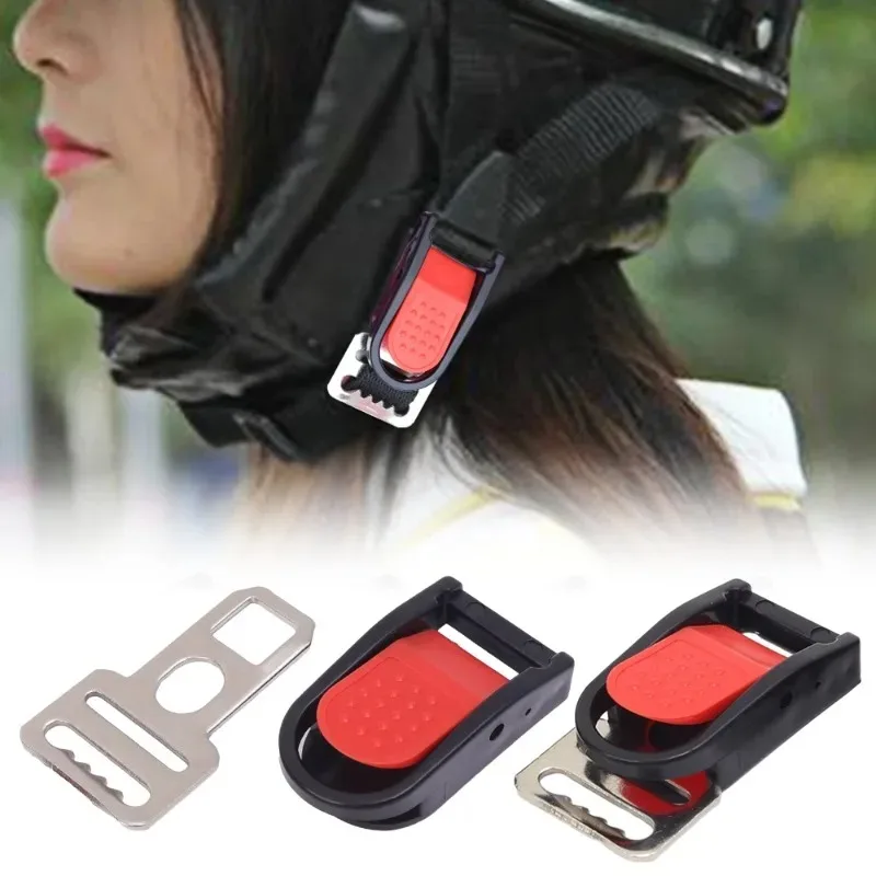 1-2sets Motorcycle Electric Vehicle Helmet Speed Clip Chin Strap Quick Release Pull Buckle Helmet Lock Socket Buckle Accessories