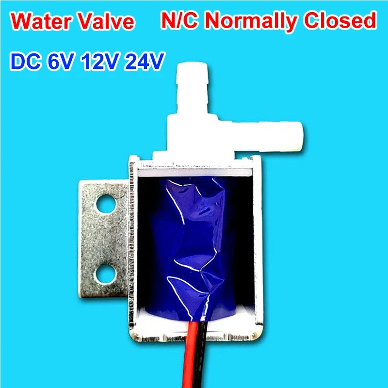 1PCS DC 6V 12V 24V N/C Normally Closed Micro Solenoid Valve Water Valve Mini Electric Water Liquid Air Gas Valve Discouraged