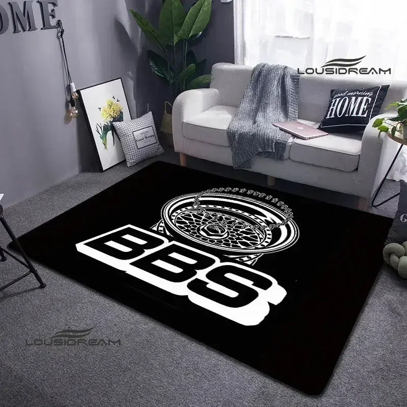 BBS Racer 3D Printed Carpet Fashion Play Carpet Living Room Bedroom Non-slip Carpet Photography Props Room Decor Birthday Gift