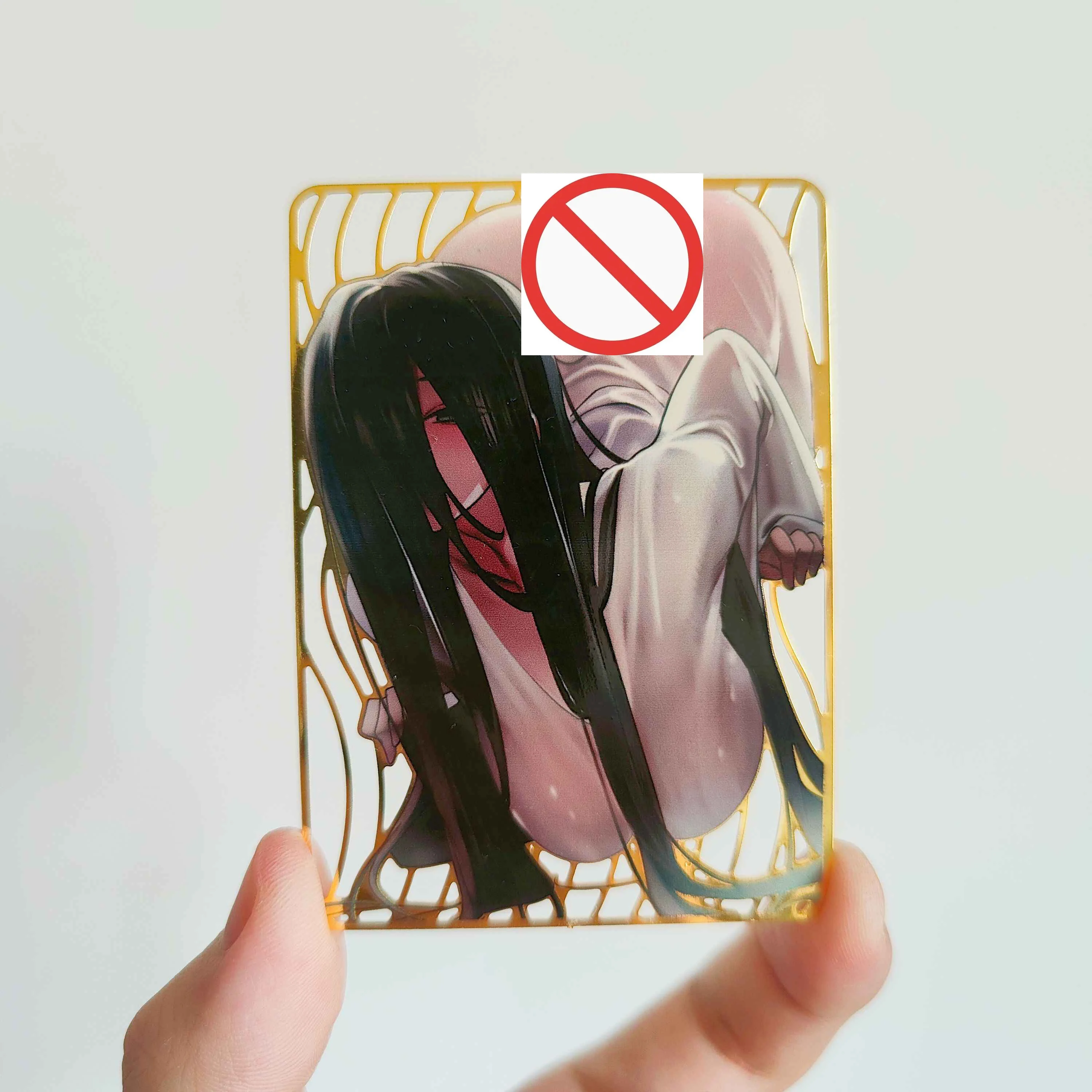 

Diy Self Made 63X88Mm Goddess Story Sadako Metal Collection Card Sadako Metal Bookmarks Anime Card Gift Toys