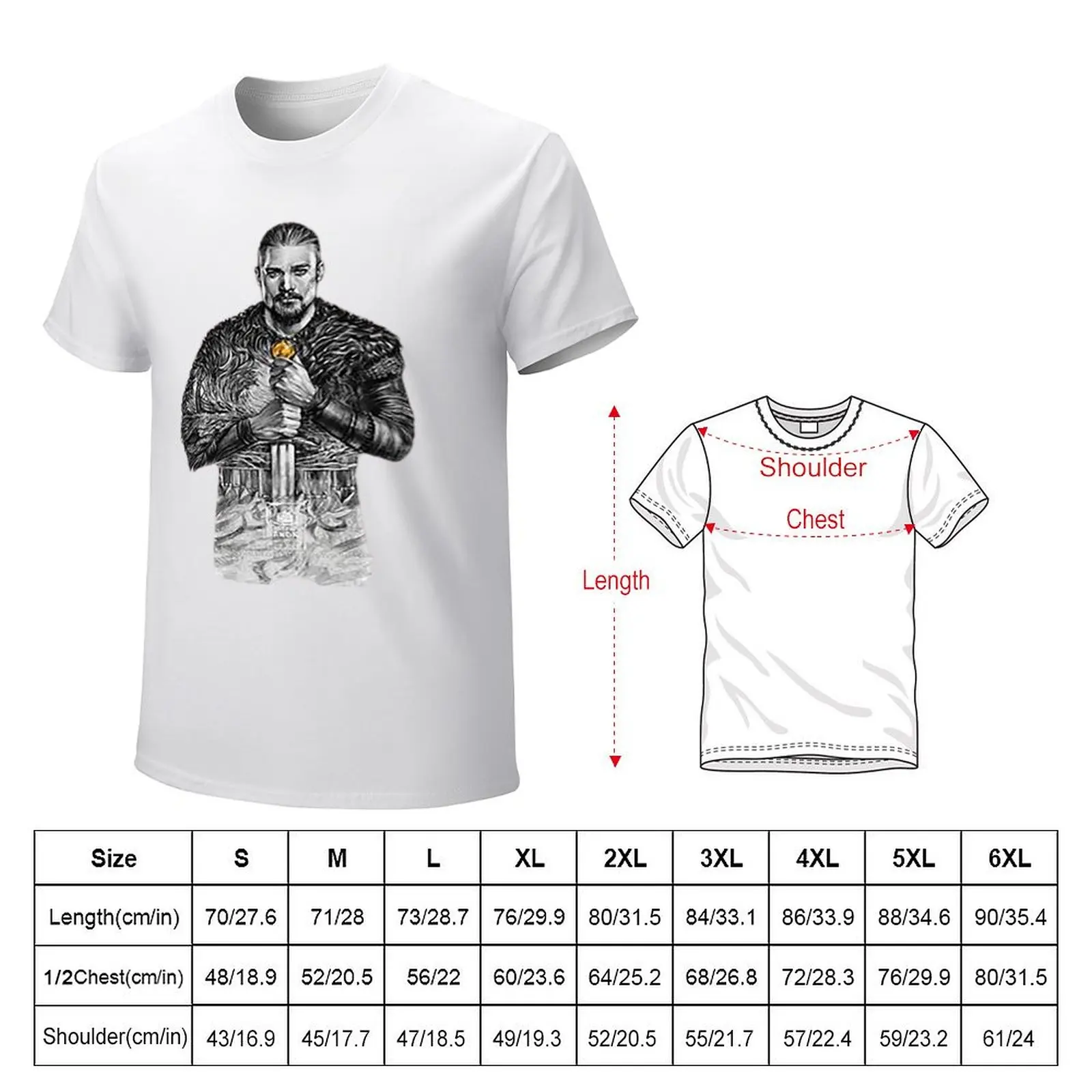 the last kingdom uhtred T-shirt quick drying Blouse tops anime t shirts for men