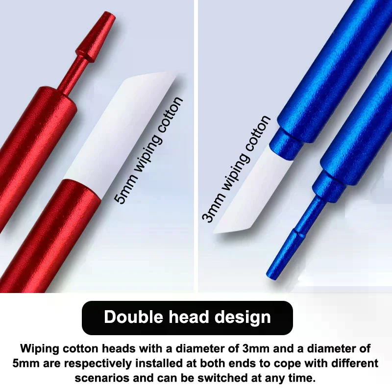 1Pc Aluminum Alloy Panel Line Eraser Wipe Stick W 3Pcs Of 3MM Wiping Cotton + 3Pcs Of 5MM Wiping Cotton Model Wipping Cleaning