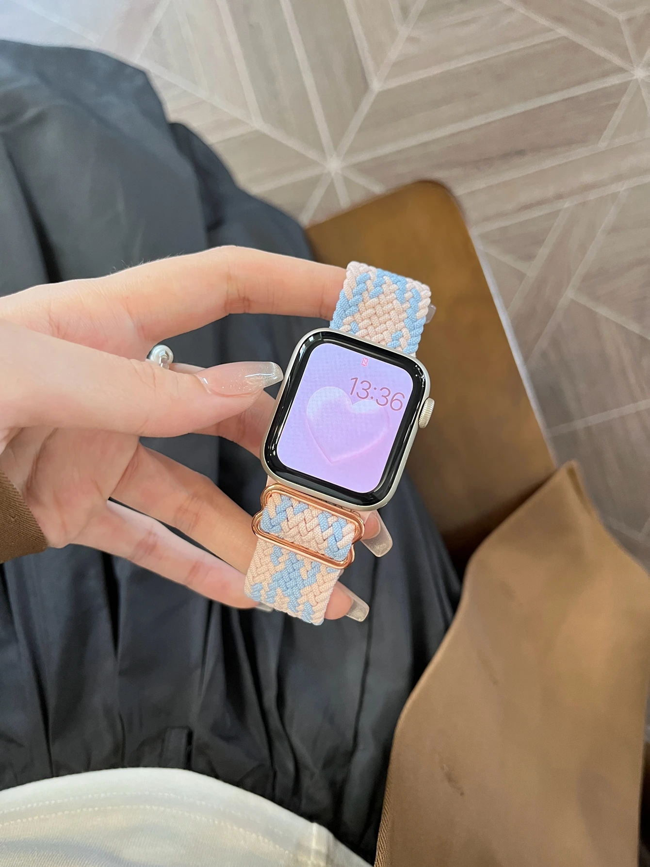 Elastic force Correa For Apple Watch band nylon women Ultra 10/9/8/7/6/5/4/3/2 SE 38mm 40mm 41mm 42mm 44mm 45mm 46mm 49mm Strap