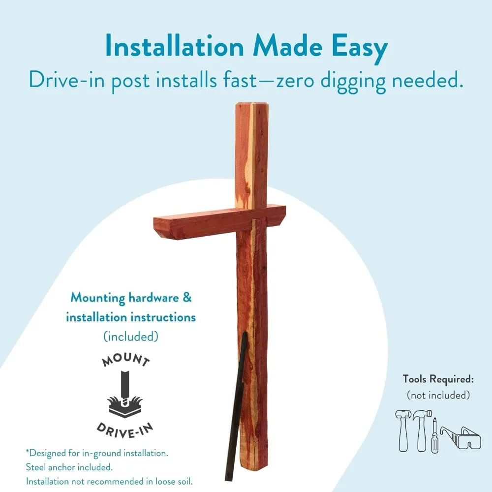 عمود صندوق بريد محرك خشب الأرز مع الأرز العطري، الرموز المتوافقة A، B، C، DPKX00AM #3