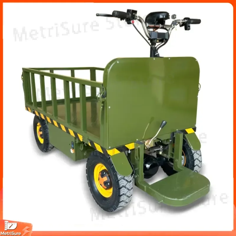 Battery Powered Platform Trolley Rider Operated Beach Adventure Vehicle Off Road Utility Cart for Sand
