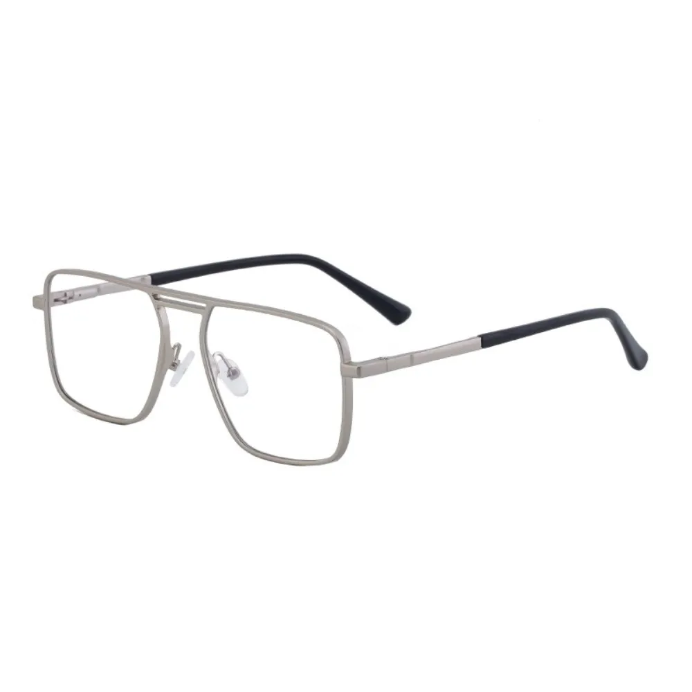 

UV Protection Big Frame Square Sunglasses UV400 Punk Double Beam Sun Glasses Lightweight Alloy Men Eyewear Outdoor