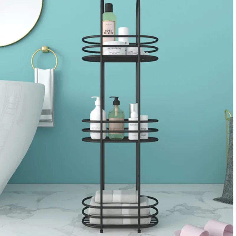 Light Luxury Multi-Layer Bathroom Rack, Elegant Makeup Organizer, Hollow-Out Design, Perfect