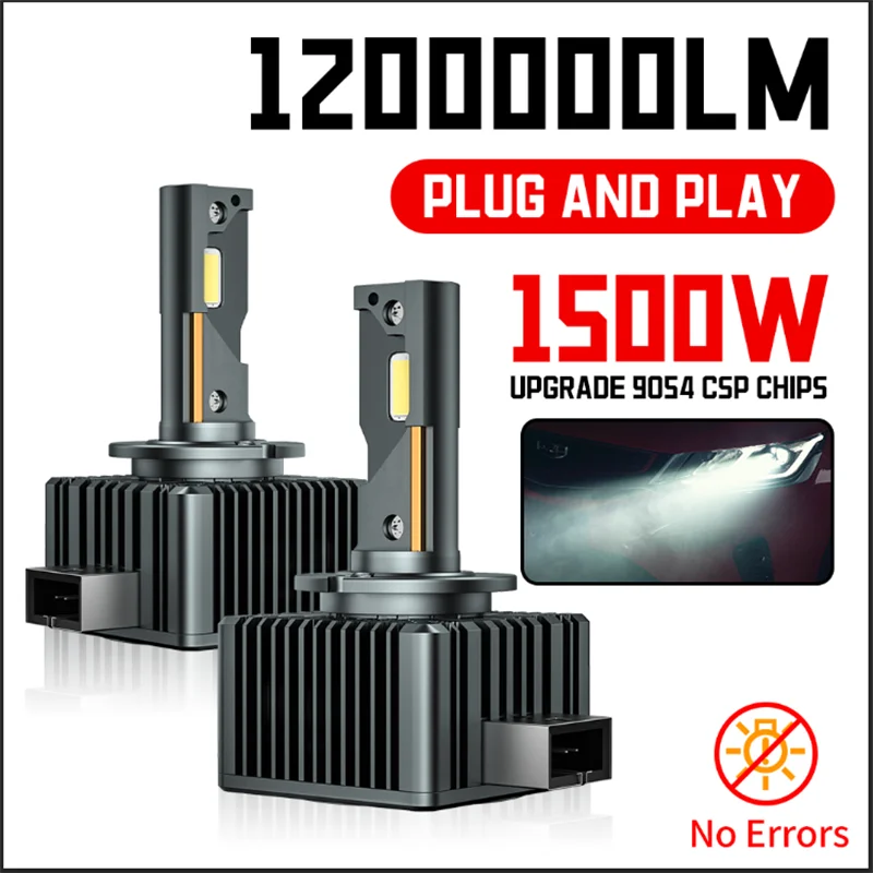 D3S LED D1S Headlight HID Bulbs D4S D2S D1R D4R D2R D3R Super Bright D Series Bulb Plug&Play Turbo LED Bulbs For Car 6000K