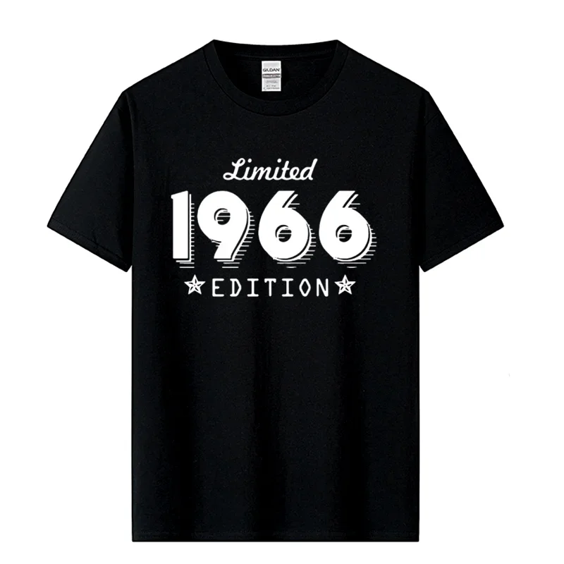 1966 Limited Edition Gold Design Men's Black T-SHIRT Cool Casual pride t shirt men Unisex New Fashion tshirt Loose Size