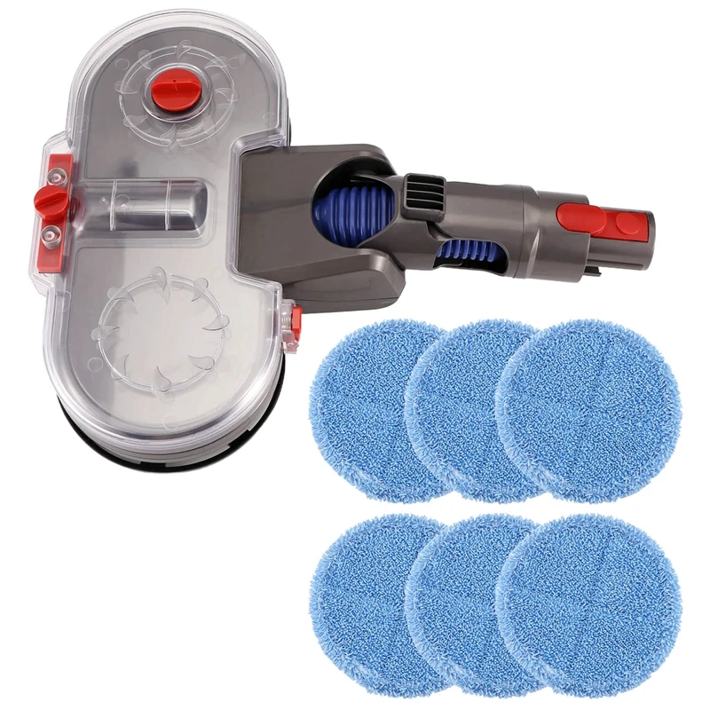 For Dyson V15 V11 V10 V8 V7 Vacuum Cleaner Electric Mop Head Attachment With Detachable Water Tank 6 Reusable Mop Pads