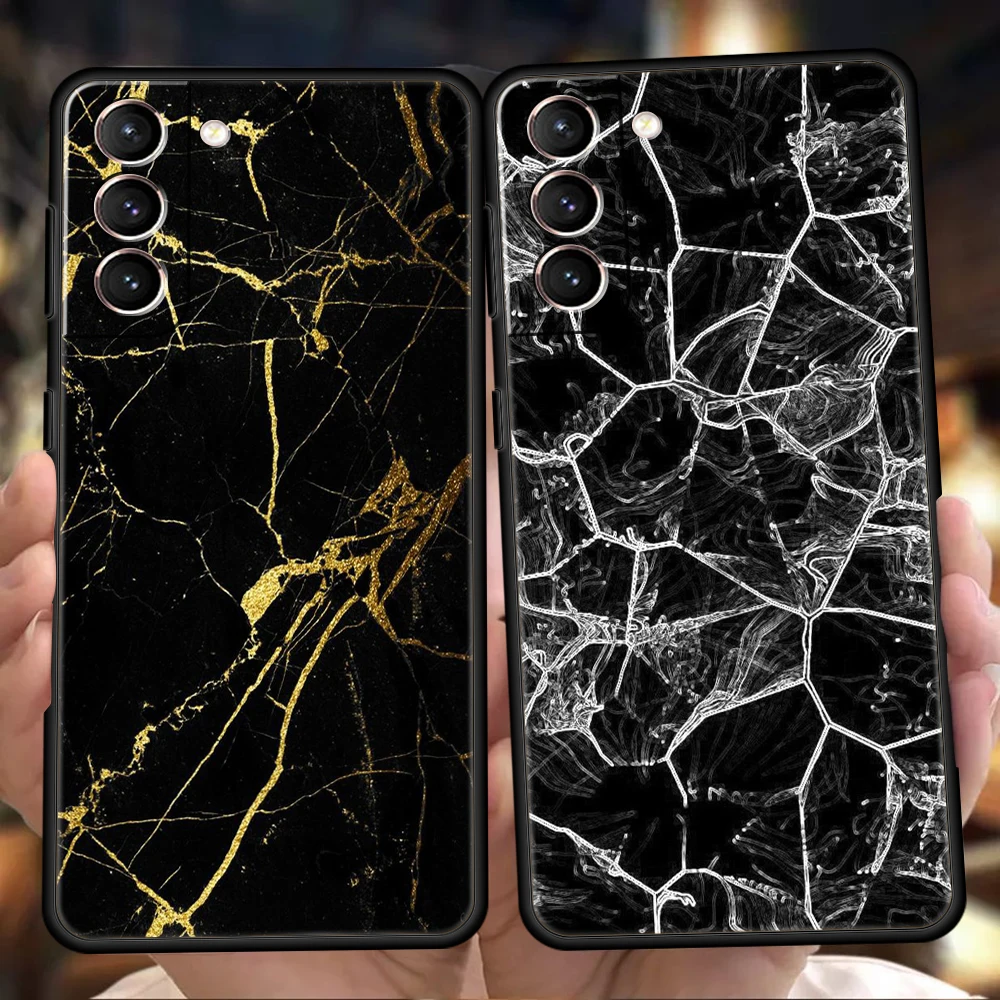 Marble Texture Case for Samsung Galaxy S24 S23 S22 S20 S21 FE Ultra S24 S23 S10 S10E S9 S8 Plus 5G Silicon Phone Cover Coque TPU