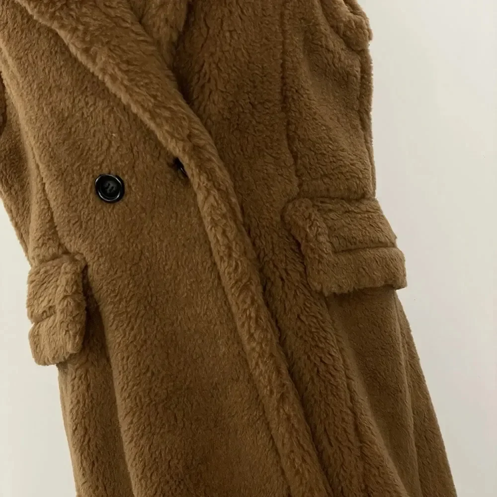 OFTBUY سترة الفراء الربيع سميكة طويلة الفراء سترة بلا أكمام المرأة 2025 الخريف تقليد الفراء صدرية الألبكة تيدي جيليه الموضة