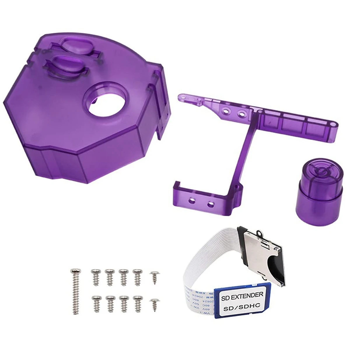 Kit de montagem de cartão remoto superior, expansão com cabo de extensão e parafusos de montagem para sega dreamcast gdemu roxo