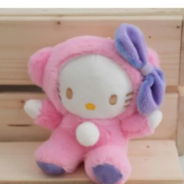 10 teile/los Sanrio Cinnamoroll Plüsch Spielzeug Anhänger 12 cm Anime Melody Plüsch Puppe Schlüsselbund Rucksack Anhänger für Mädchen Geburtstag geschenk