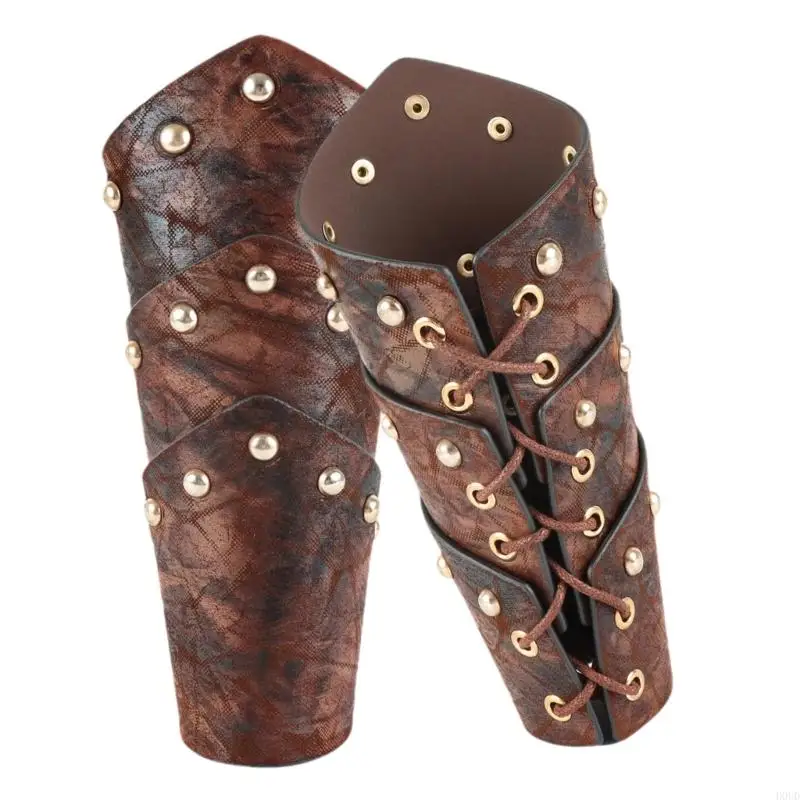D0UD Medieval Lace Up Arm Bracers Cosplay Costume Arm Bracers Stage Props Gauntlets