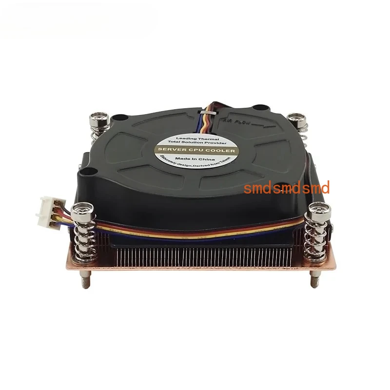 New 1U 1700 Active Heatsink CPU Cooler  For Intel LGA1700 78x78MM Hole Spacing TDP 180W With Vapor Chamber Base