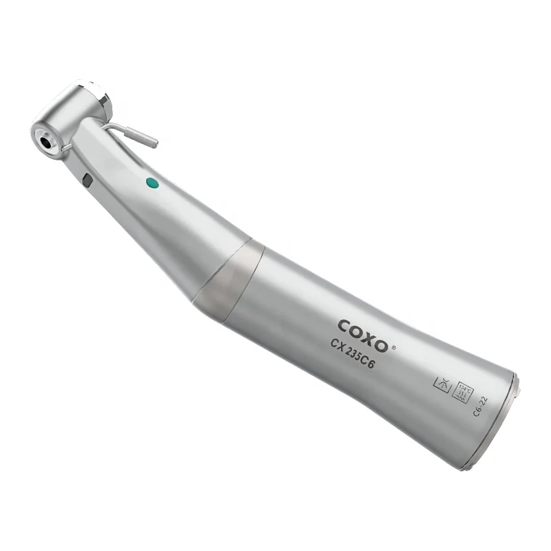 C6-22 20:1 contra angle low speed handpiece SOCO COXOs dentel surgical handpiece implant with LED fiber optic