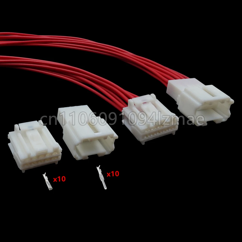 10 Pin 1.5 Series Car Wiring Terminal Unsealed Connector AC Assembly Auto Male Plug Female Socket 6098-7343 6098-7346