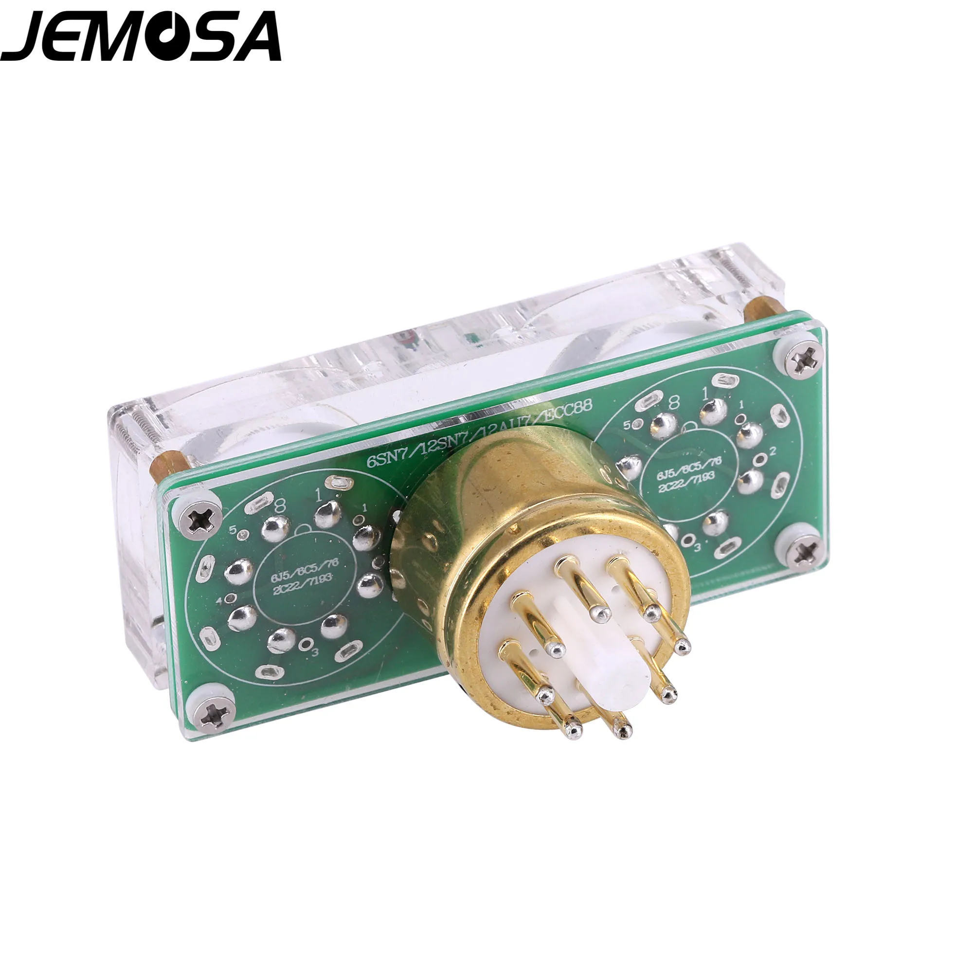 1PC 6J5 + 6J5 To 6SN7สูญญากาศ8หมุด8Pins DIY เครื่องขยายเสียงสูญญากาศหลอดแปลงอะแดปเตอร์ซ็อกเก็ตจัดส่งฟรี