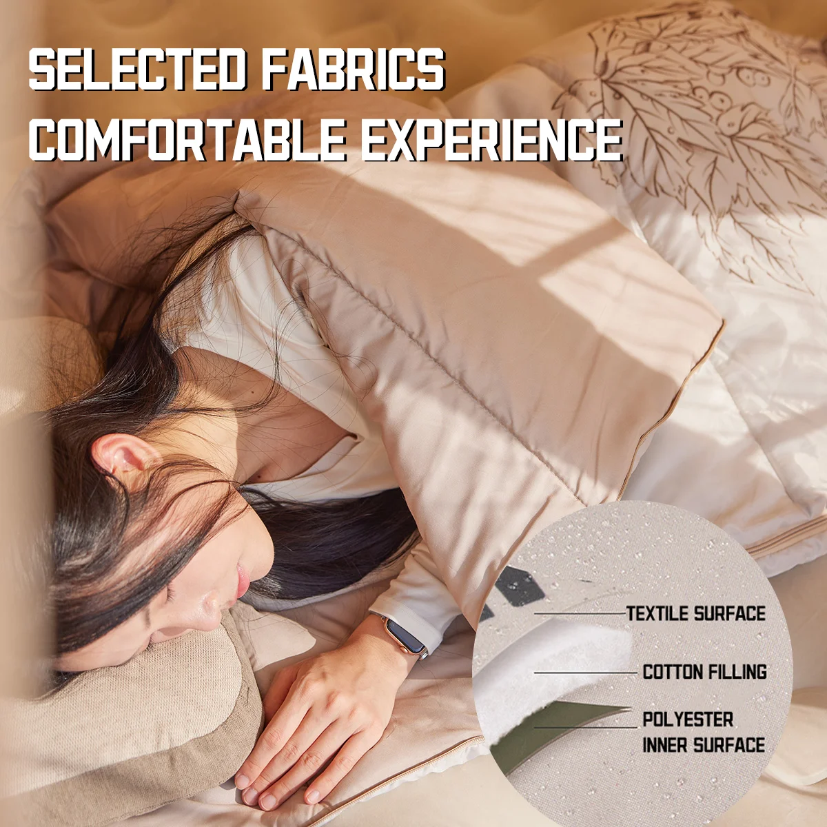 M300 Ultralight Double Sleeping Bag - Spliceable Envelope Design