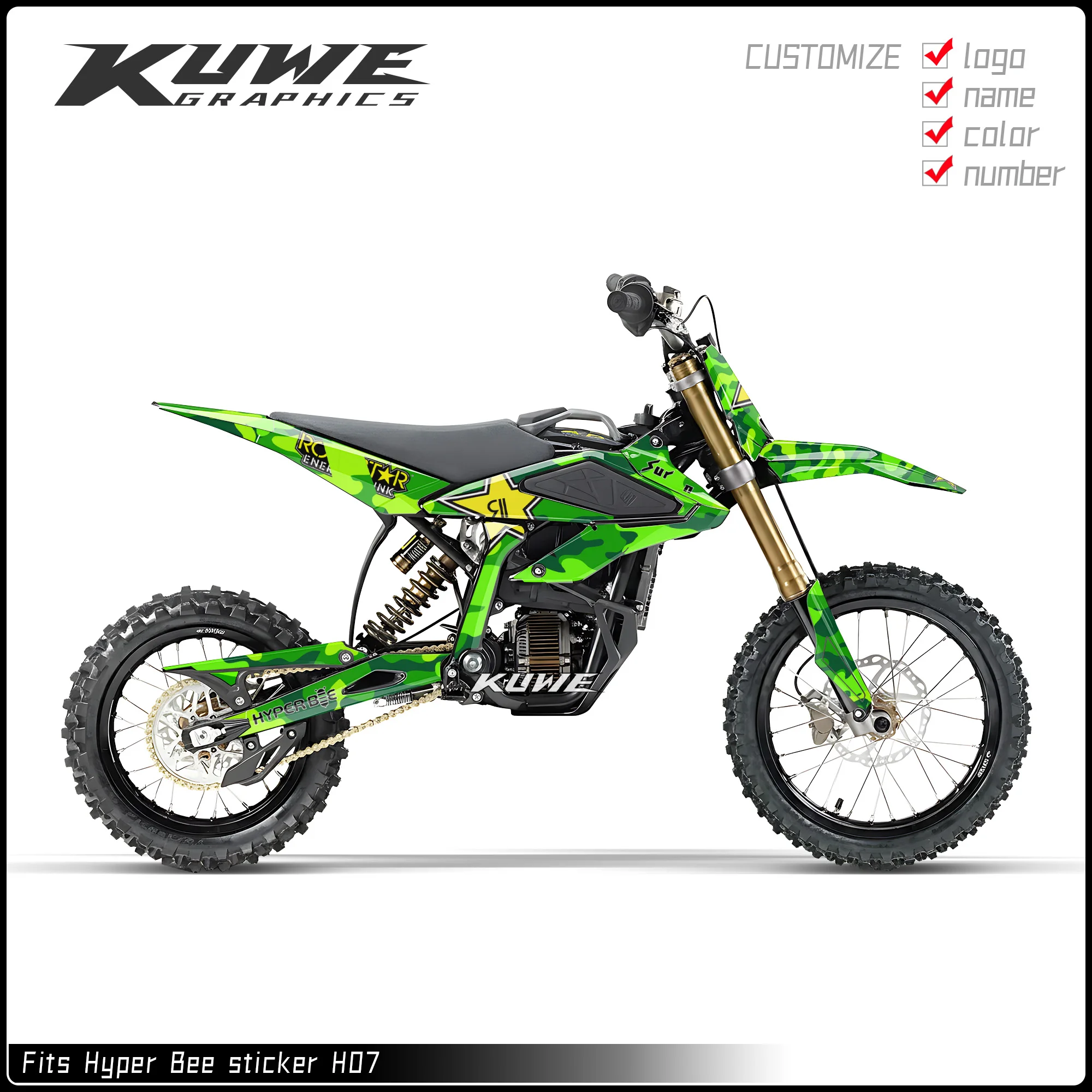 Suitable for Surron Hyper Bee Graphics Kit Decals Kit Sticker S7