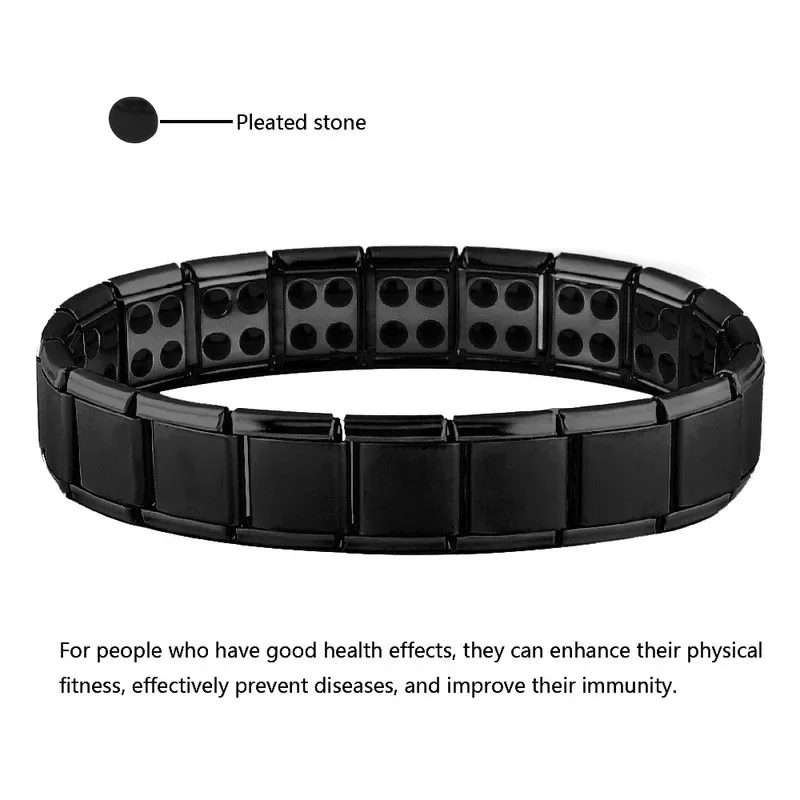 Creative Titanium Steel Bracelet Magnetic Man Charm Masculinity Leather Bracelet Stainless Steel Magnetic Buckle Punk Bracelet