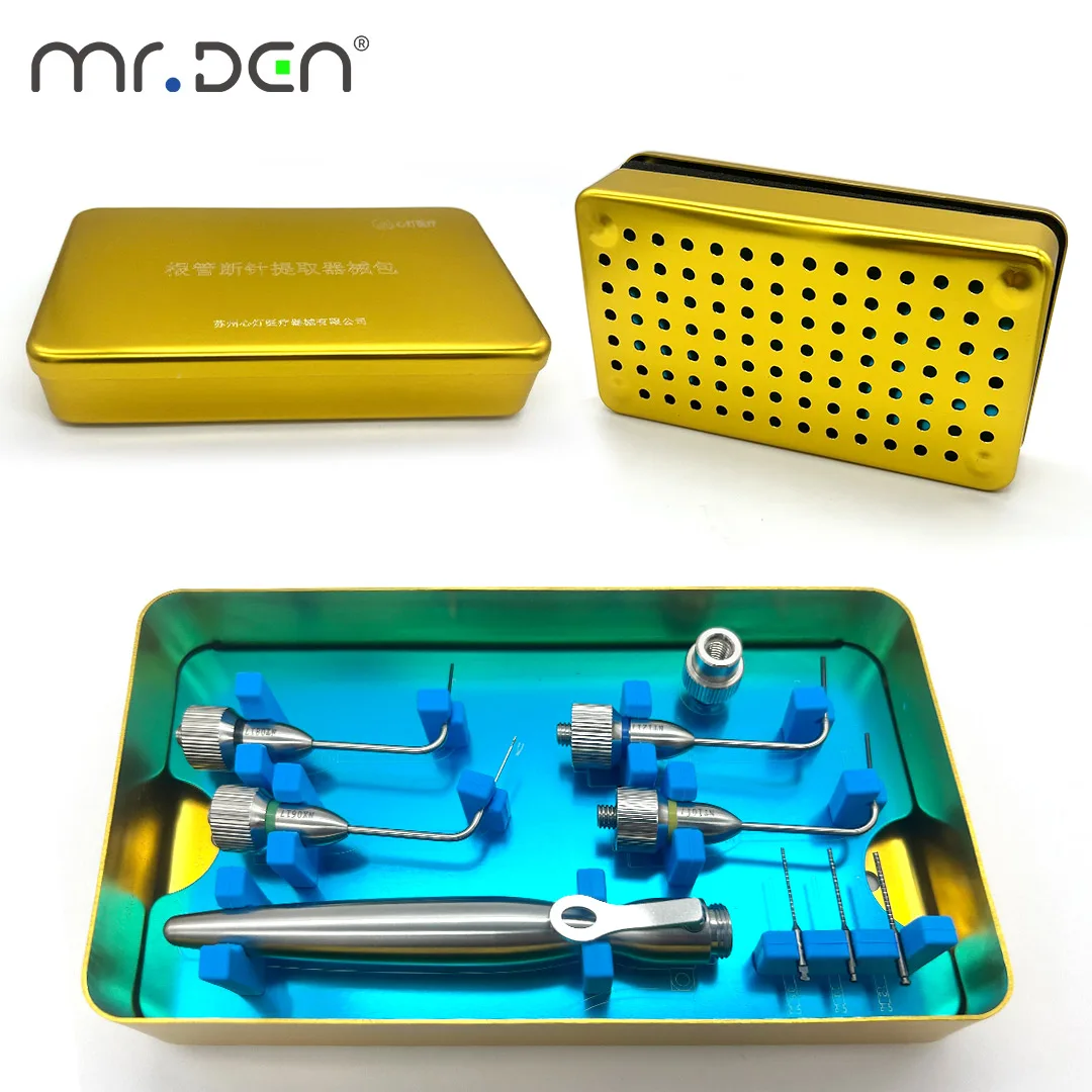 Dental Endodontic Broken File Removal System Kit Endo File Extractor Set for Root Canal Treatment in Dental Clinic
