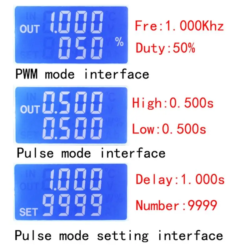 ZK-PP1K Dual LCD PWM Generator Adjustable Module High-precision Detection 1Hz~150KHz Stable Lightweight