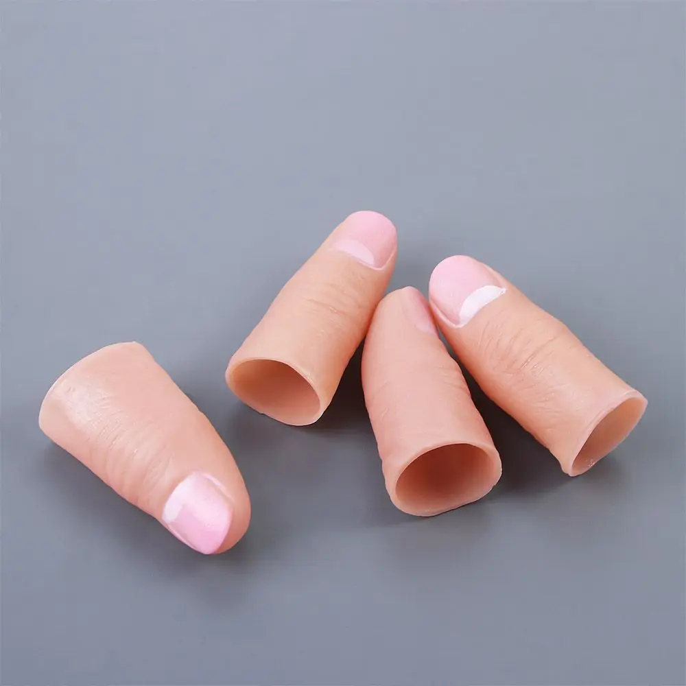 

Gifts Close-Up Fake Thumb Tip Magic Props Street Trick Thumb Tip Magic Tricks Finger Trick Props Fake Finger Magic Tip Fingers