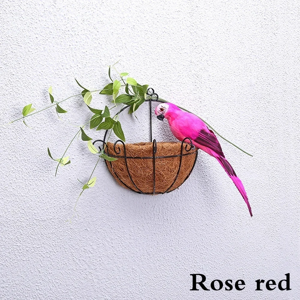 25/35 cm Creatieve Handgemaakte Simulatie Papegaai Dier Vogel Tuin Props Decoratie Miniatuur Veer Gazon Pop Ornamenten - afbeelding 1