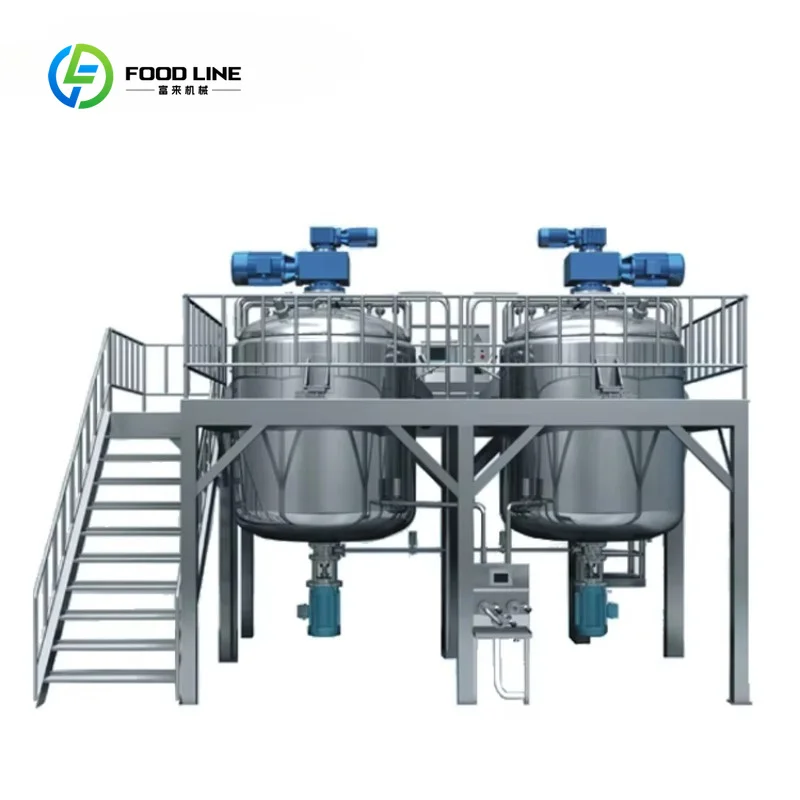 Customized Vacuum Homogenizing Emulsification Tank Vacuum Homogenizer Emulsifying Machine Electric Heating Peanut Butter Pump